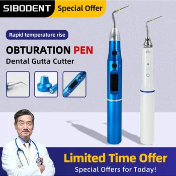 Dental Gutta Percha Point Cutter Endo Obturation Pen with 2 Tips Root Canal Heating Plugger Dentist Tools