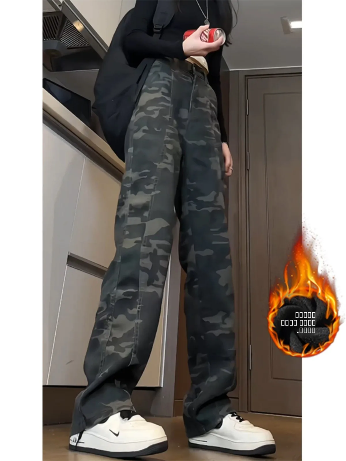 

Ретро-американские утепленные камуфляжные брюки для мужчин на осень-зиму, в стиле милитари, модный бренд, высококачественные рабочие брюки для лесозаготовительных работ