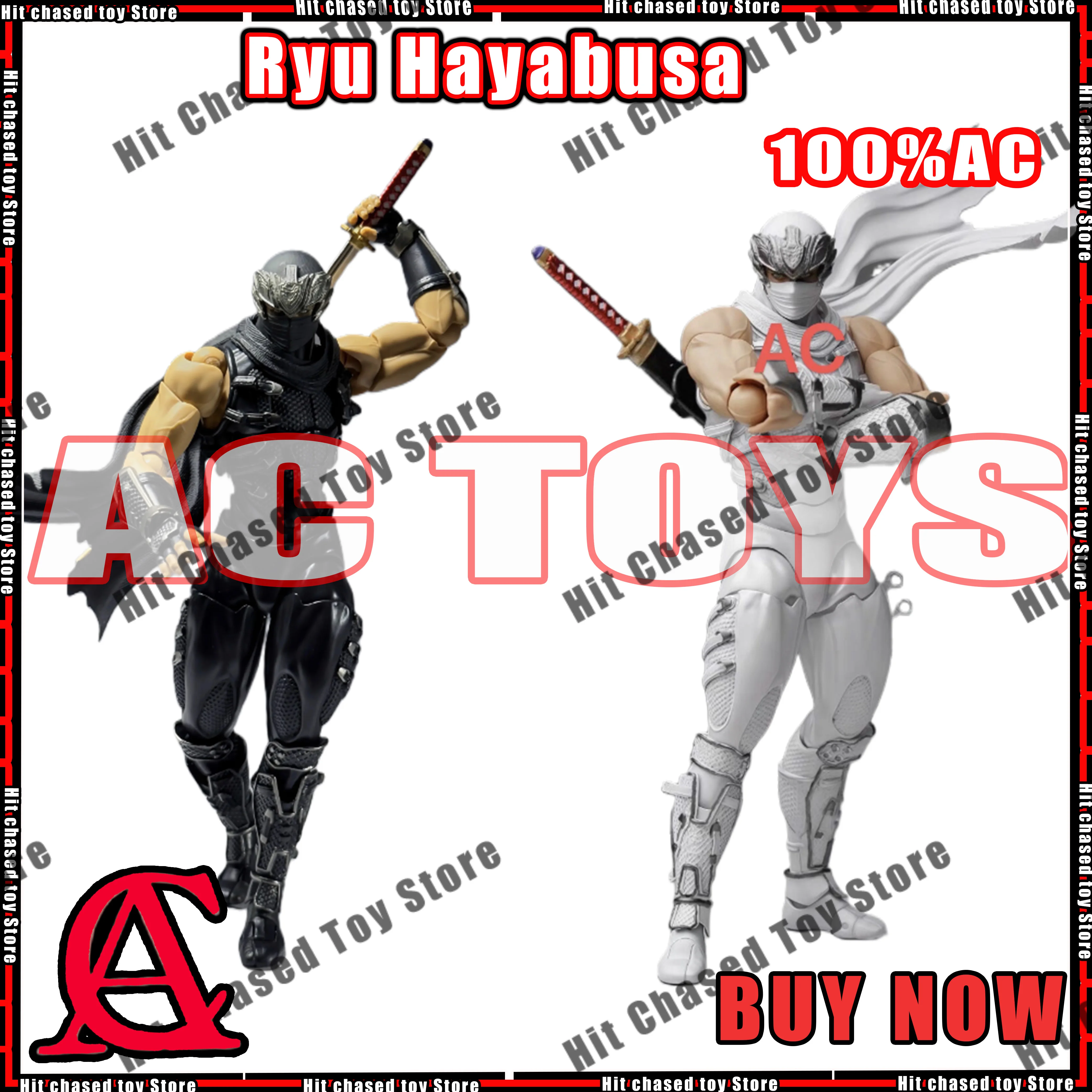 

Ryu Hayabusa Ac Factory Toys Figure Ninja Gaiden Kaiyodo Revoltech Yamaguchi Action Figurine Ko Model Statue Gifts Toys