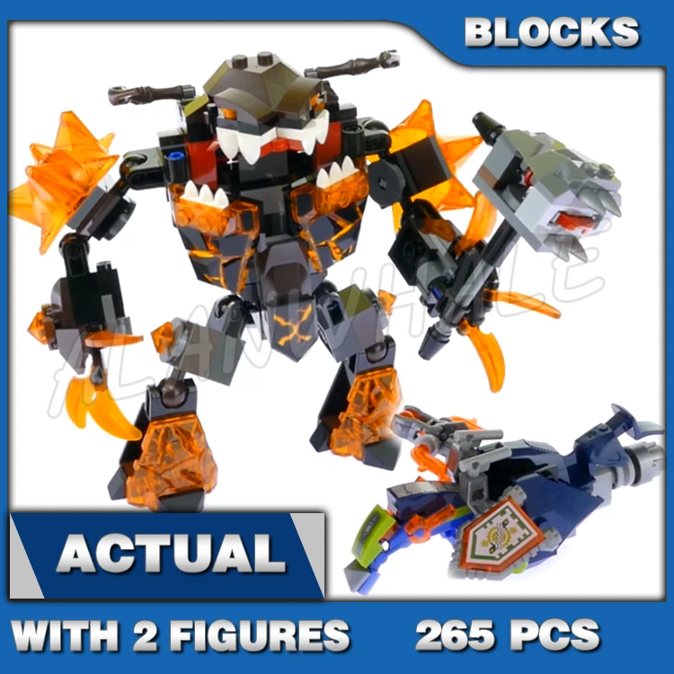 265pcs Nexoes Knights Infernox Monster Mouth Prison captures the Queen 10482 Building Blocks Set Bricks Compatible with Model