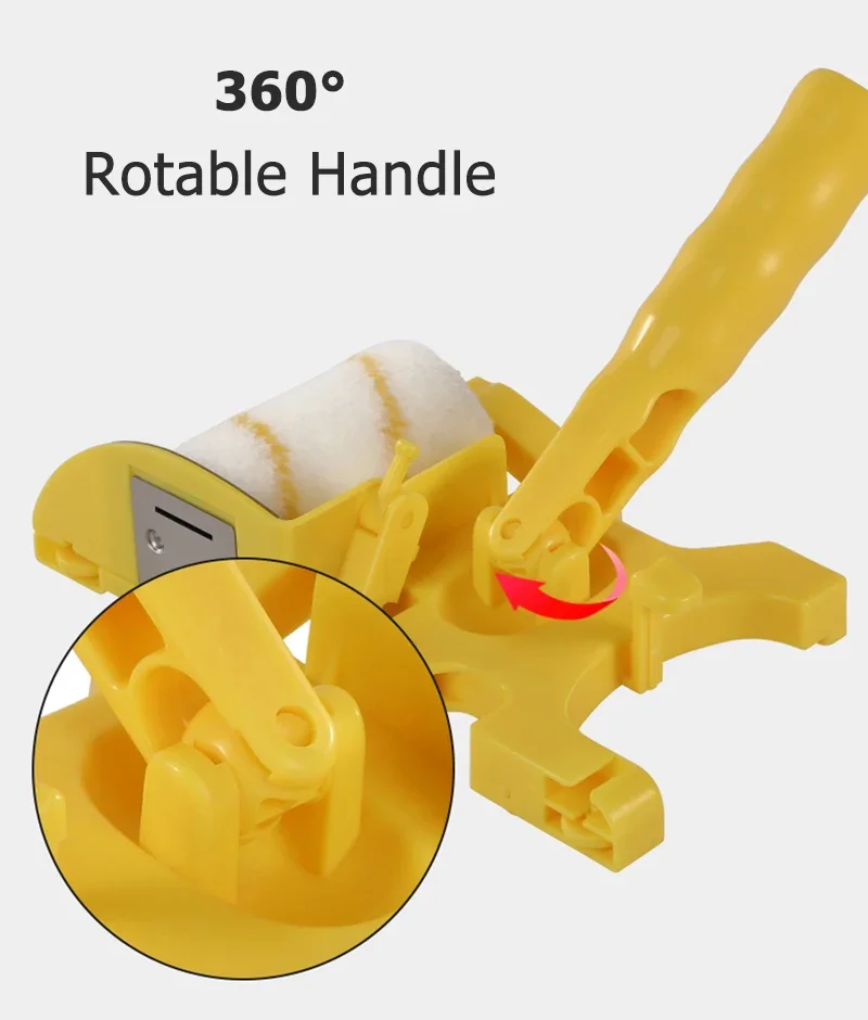 Neue Professionelle Wand Farbroller Set Multifunktionale Clean-cut Edger Malerei Roll Pinsel für Wand Malerei Behandlung Werkzeuge – Detail 9