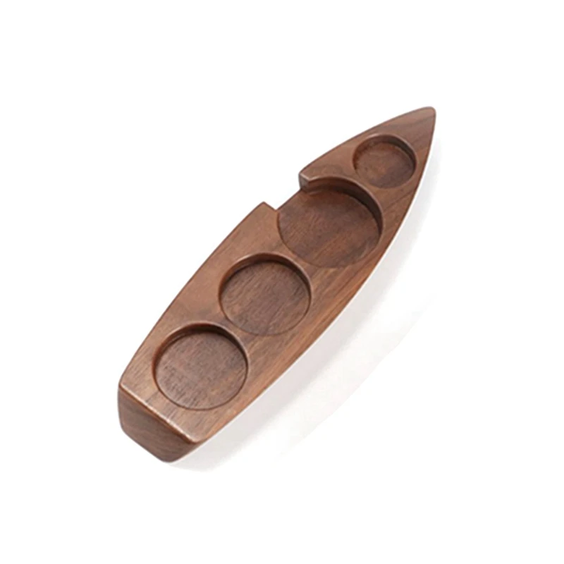 

58Mm Wood Coffee Powder Hammer Base Coffee Filter Screen Holder Coffee Maker Support Base Rack Coffee Accessories