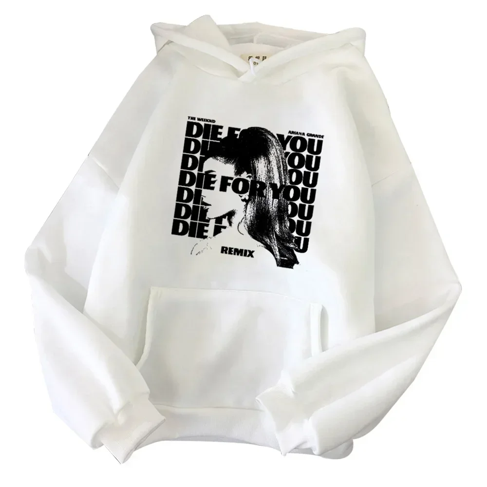 Herren-Sweatshirt mit ArianaGrande-Aufdruck, Herbst- und Winter-Kapuzenoberteil, warmes Outdoor-Sweatshirt, geeignet für Erwachsene und Jugendliche