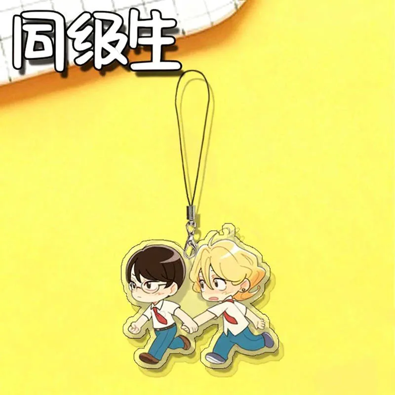 أنيمي Doukyuusei Kusakabe Hikaru Sajou Rihito تأثيري المفاتيح الاكريليك قلادة سلسلة هواتف كيرينغ مفتاح سلسلة الإكسسوارات الحلي