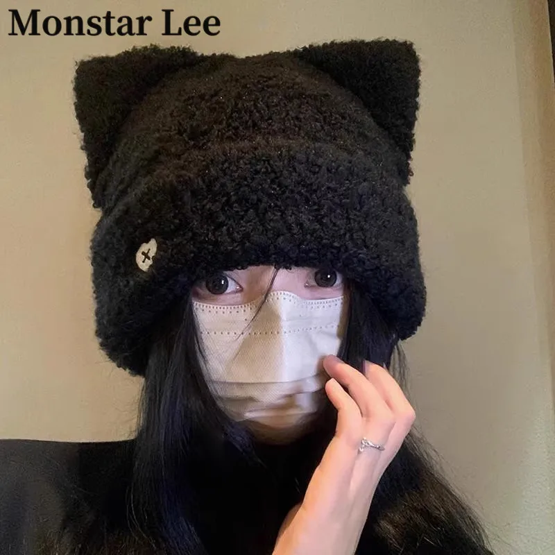 bonnet-d'hiver-chaud-en-laine-tricotee-epaisse-pour-femme-bonnet-rond-a-oreilles-mignonnes-protection-contre-le-froid-ideal-pour-les-voyages