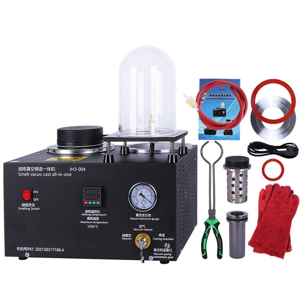 

JH3-004 Silver Copper Gold Wire Plate Casting Machines High Wax Gold Jewellery Vacuum Pressure Casting Machine With Melting