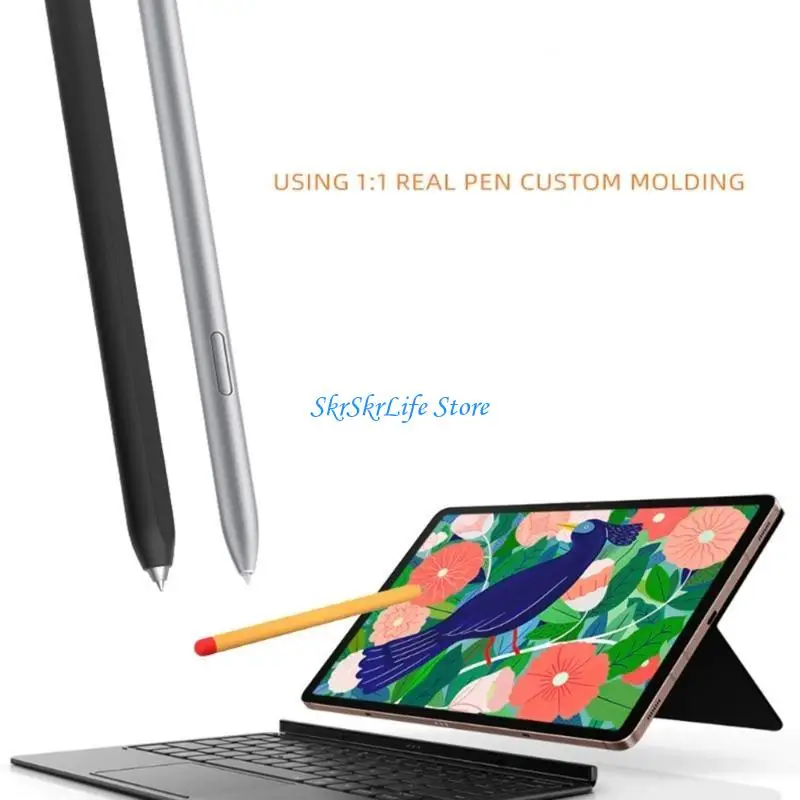 

E65E Silicone Anti-Slip Pen Sleeve Holder for Tab S7+ Tablet Accessories