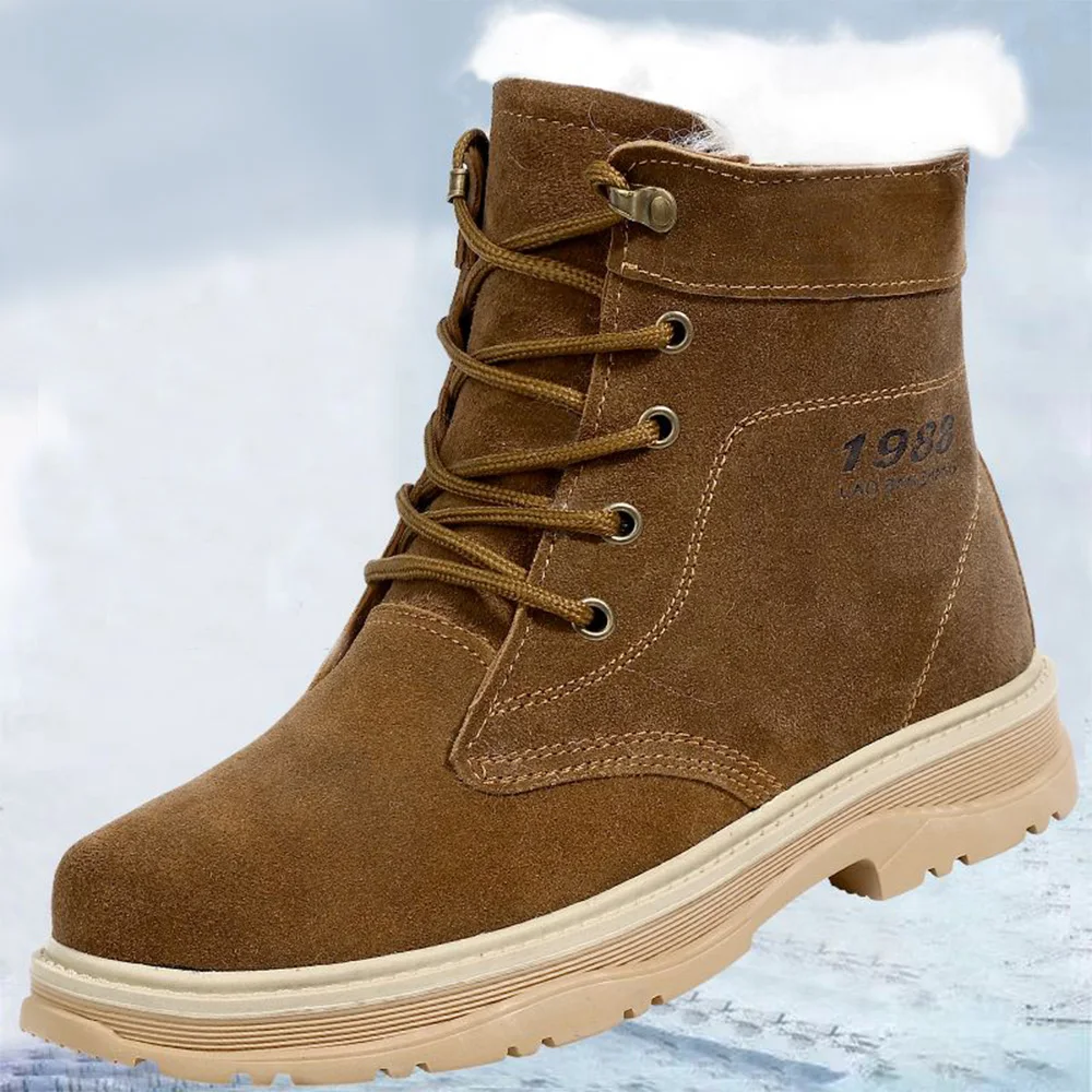 

Зимние ботинки унисекс, уличные повседневные ботинки для путешествий, походов, скалолазания, прогулок, охотничьи ботинки, теплые шерстяные зимние ботинки на меху, морозостойкая нескользящая обувь