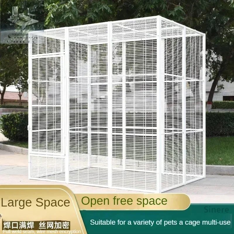 

180 124 180 см очень большая клетка для птиц, коробка для кормления попугаев, клетка для кошек, большое пространство, толстая зашифрованная большая клетка для голубей