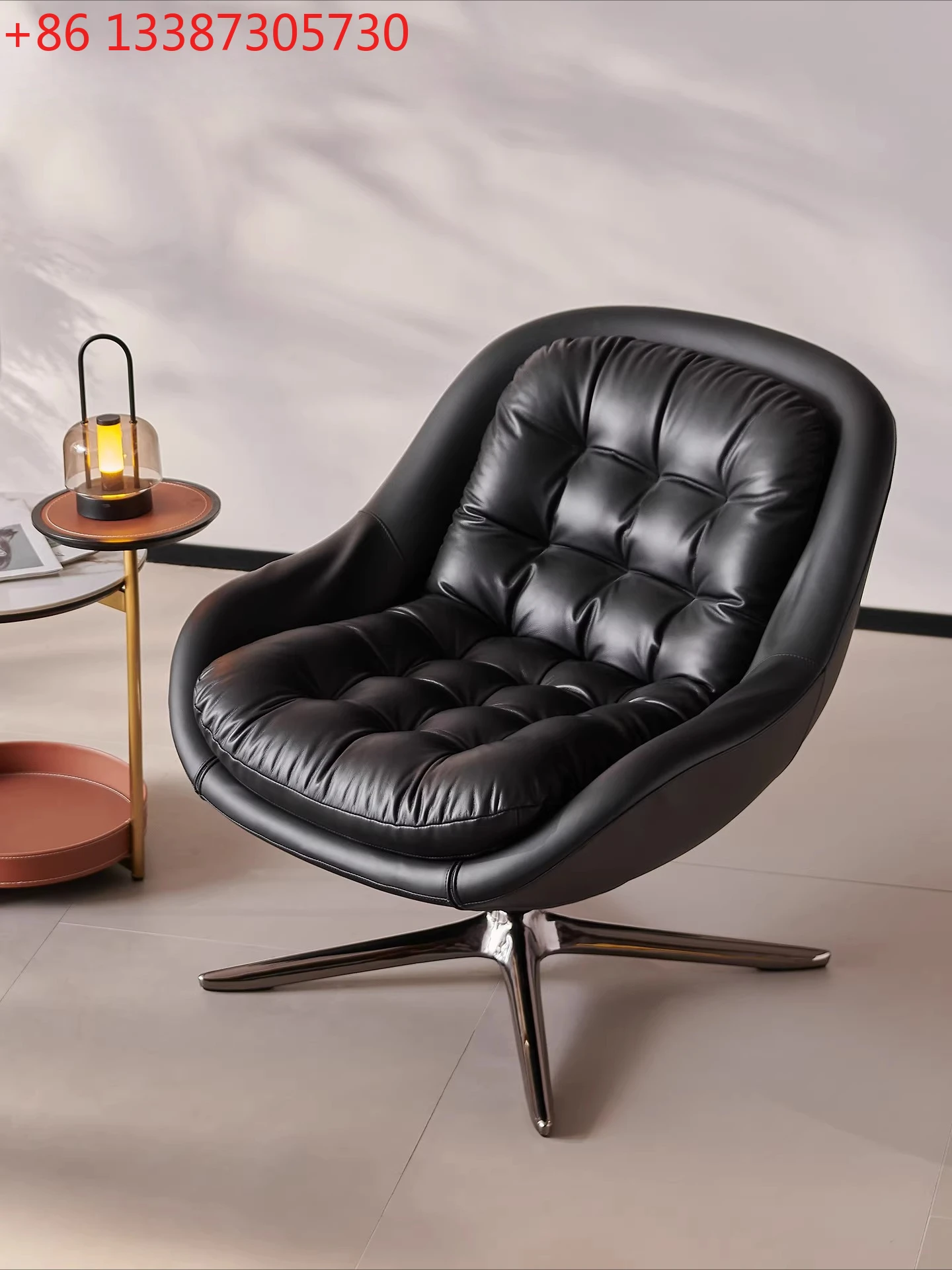 

Italian minimalist single sofa light luxury small apartment leisure chair