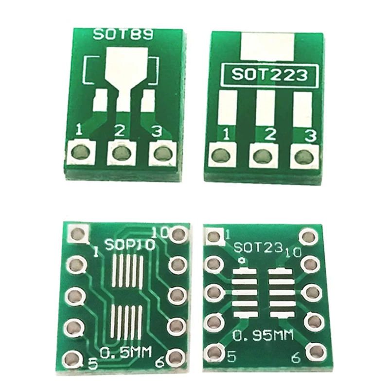 1 Stück SOT23 MSOP10 SOT89 SOT223 zu DIP PCB Transfer Board DIP 1,5mm zu 2,3mm 0,5 zu 0,95 Pin Board Pitch Adapter Keysets – Detail 1