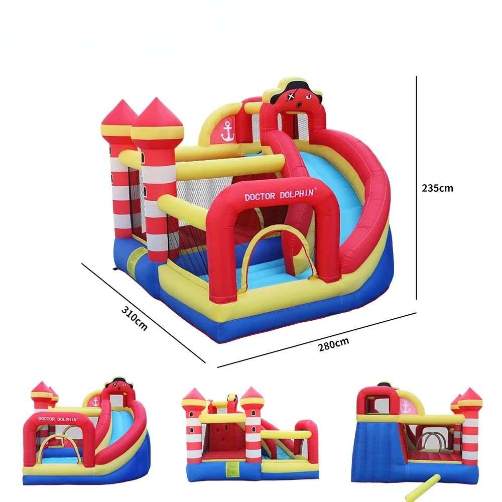 บ้านลมเด็กเล่นในร่ม - บ้านเด้งดึ๋งพร้อมตาข่ายนิรภัยสำหรับงานปาร์ตี้ที่บ้าน