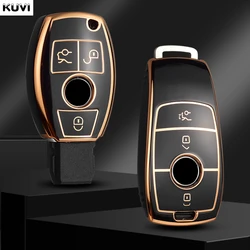New TPU Car Key Case Cover Shell Fob For Mercedes Benz A C E S Class W204 W205 W212 W213 W176 GLC CLA AMG W177 Auto Accessories