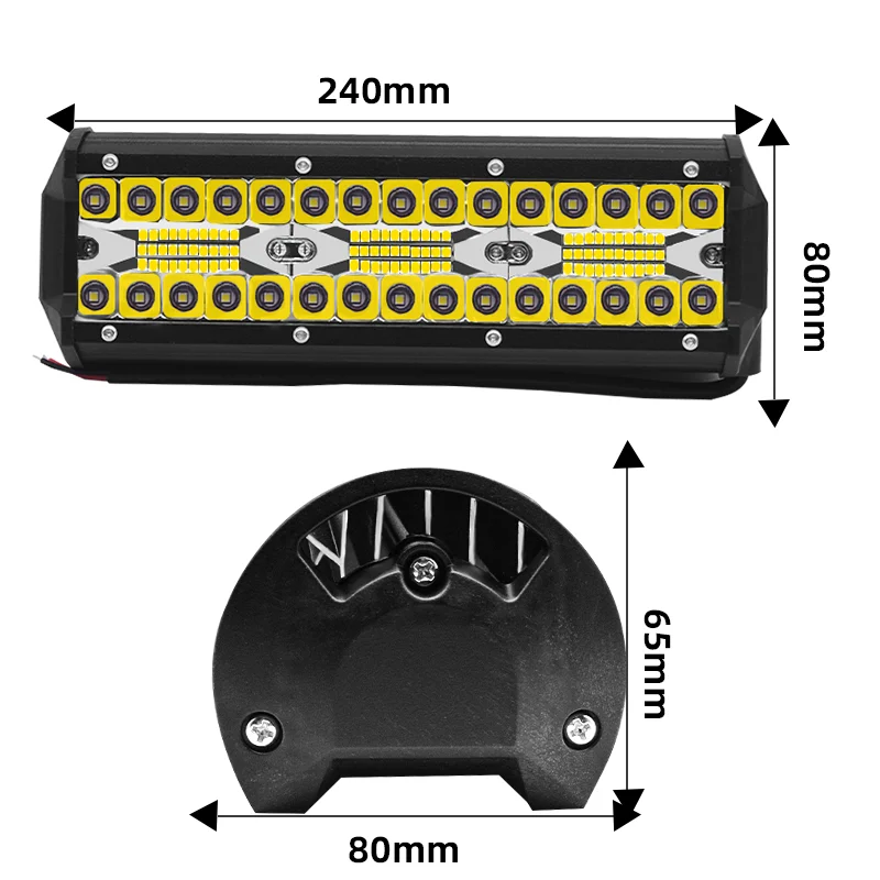 

800W 9 Inch Offroad Car Work Light Spotlight Daytime Running Light 12V 6500K Flood Beam for Jeep 4x4 ATV 4WD SUV Car Styling