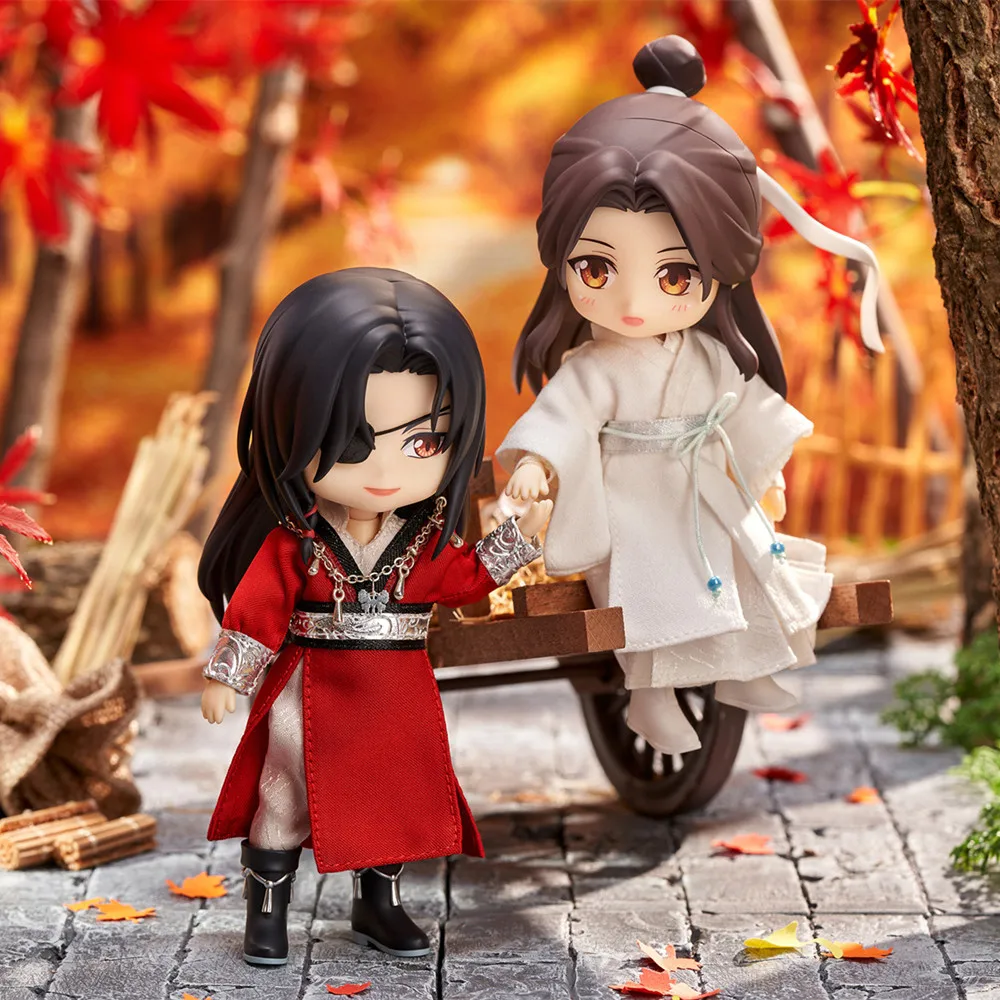 Tian Guan Ci Fu TGCF Official Original Hua Cheng Xie Lian Figure Doll Model Toy Clothes Costume GK Cosplay Cute Blessing C