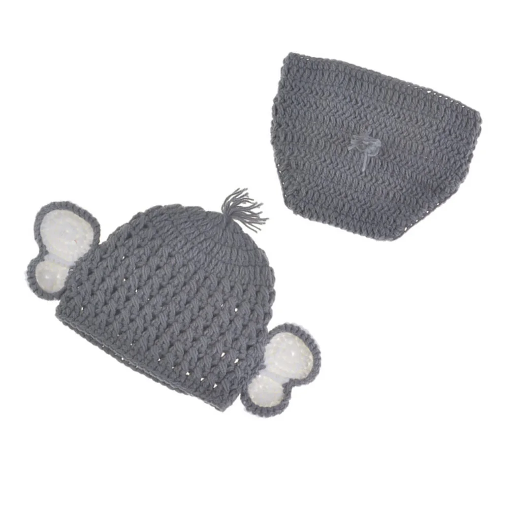 مجموعة واحدة من أزياء التصوير الفوتوغرافي للأطفال على شكل فيل، ملابس حياكة يدوية للرضع، دعائم صور إبداعية، فكرة هدية مريحة قابلة للتنفس #6