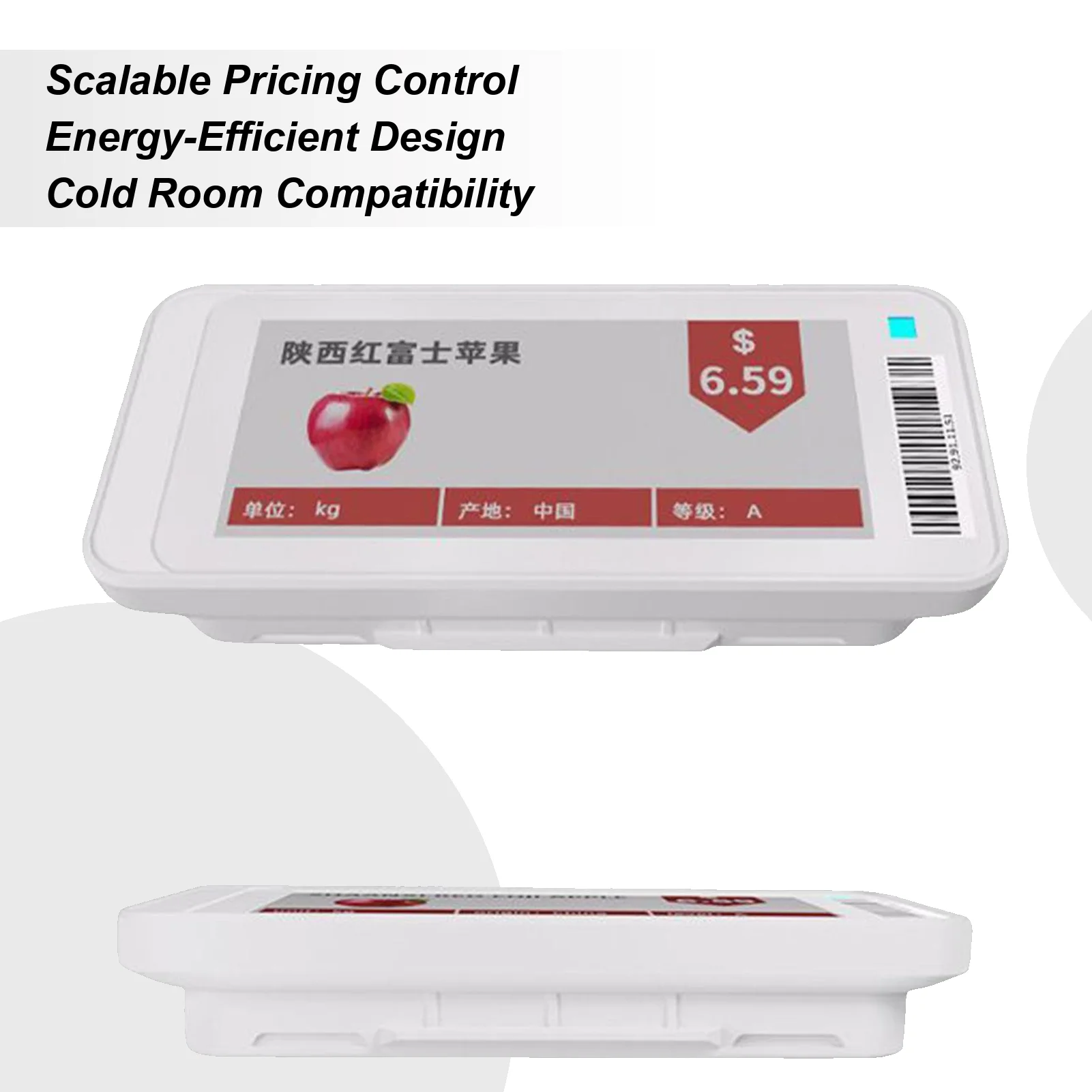 Electronic Shelf Label Magnetic Electric Smart Control Signages Editable E-paper Screen For Offices Restaurant Indoor Outdoor