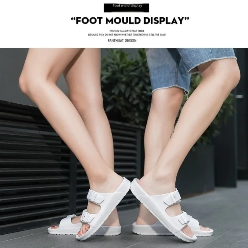 Couples EVA Dual Strap Sandals Lightweight Adjustable Design for Indoor Outdoor Daily Wear Comfortable Beach Hiking Shoes view 5