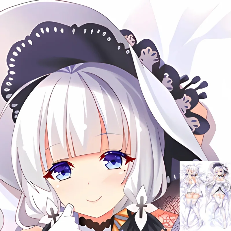 

DIY Customized Dakimakura Anime HMS Illustrious Pillowcase Double-sided Print Bed Pillow Cover