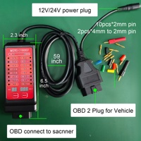 WOYO CTB007 OBD2 Breakout Box with 27/59in Cable for Vehicle OBD 2 Diagnostic Tool, 12V/24V CAN Tester Box