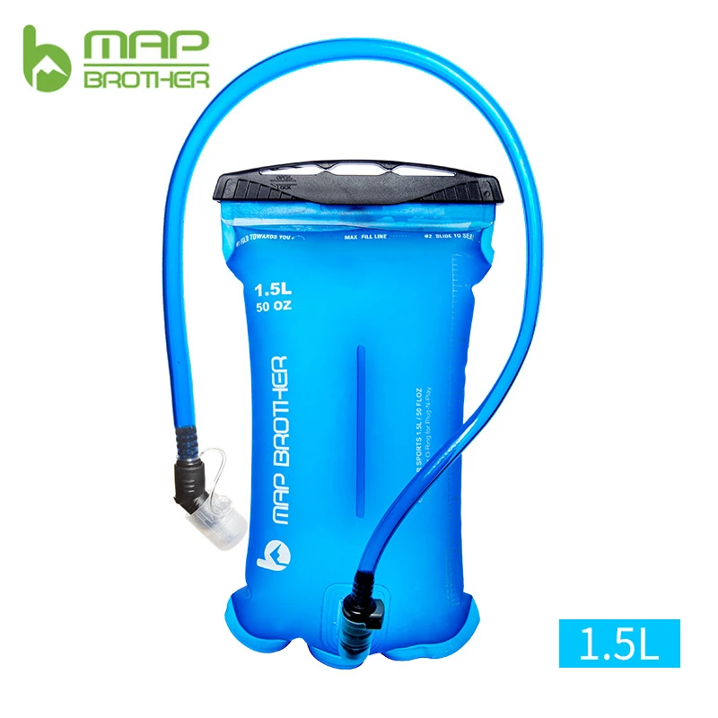 MAP BROTHER S003 Soft Reservoir Water Bladder Hydration Pack Water Storage Bag BPA Free- 1.5L 2L Running Hydration Vest Backpack