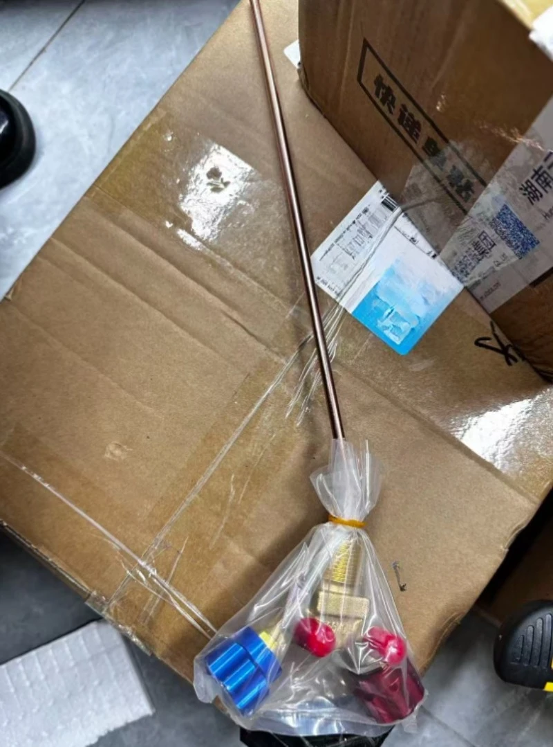 

Special Valve for Refrigerant Recovery QF-13Y High and Low Pressure Horn Valve Explosion-proof Switch 30CM Long Copper Pipe