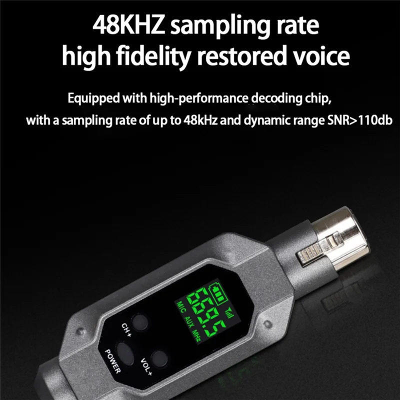 

ABAN Dynamic Microphone Converter XLR Transmitter Receiver Set Suitable For Dynamic Mixer Systems