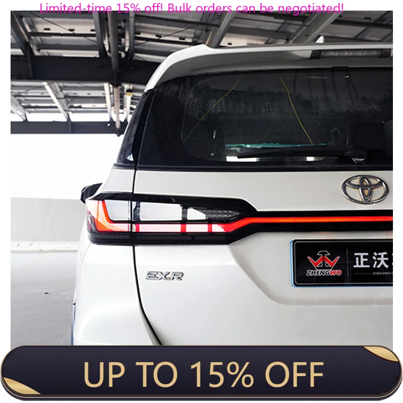 

Zhengwo Factory Modified Tail Light For Fortuner 2016-2024 Sequential Turn Signal Sport Dynamic Startup Custom Rear Light
