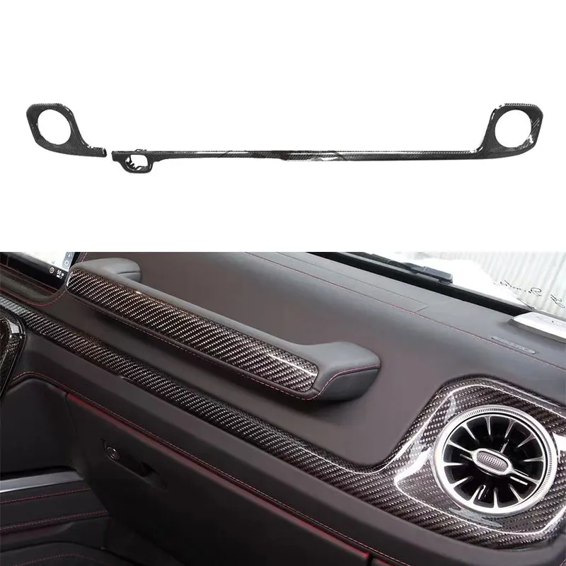 2019~2023y W464 G500 G63 Carbon Fiber Central Control Cover Plate Interior Kits Accessories for Mercedes G Class
