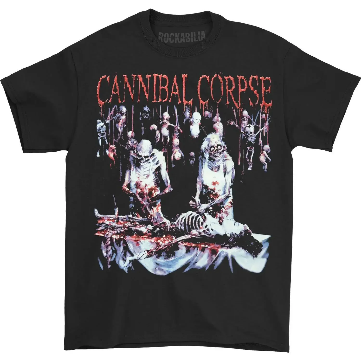 Men'S Cannibal Corpse Butchered At Birth T Shirt X Large Black