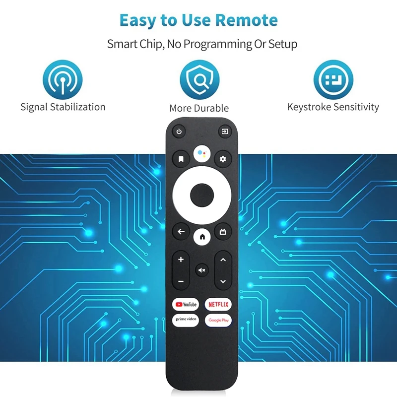 Replace Voice Remote Control For MECOOL/ONN KM2 Plus Android TV Box For MECOOL KM2,KM2 Plus,KM7 Plus,KD3, KD5