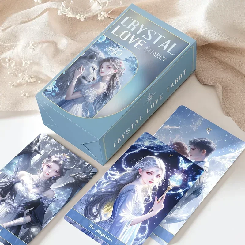 Genuine Divination Deck Crystal Love Tarot Cards New 2024 12x7 Oracle Card Decks Beginners High Quality Matte