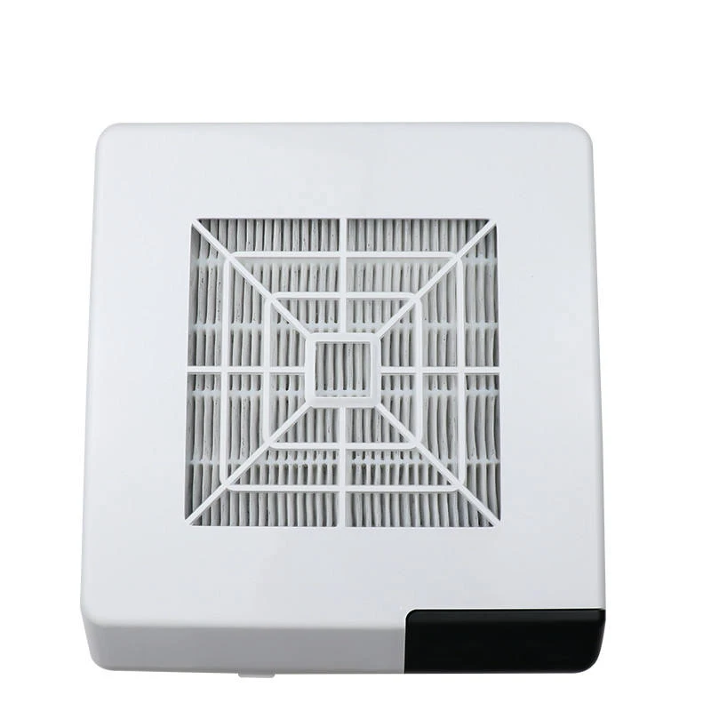 เครื่องดูดฝุ่นทำเล็บ 60W แบบพกพาตั้งโต๊ะ พร้อมไฟ LED 3 ดวง สำหรับร้านทำเล็บ อุปกรณ์ทำเล็บ