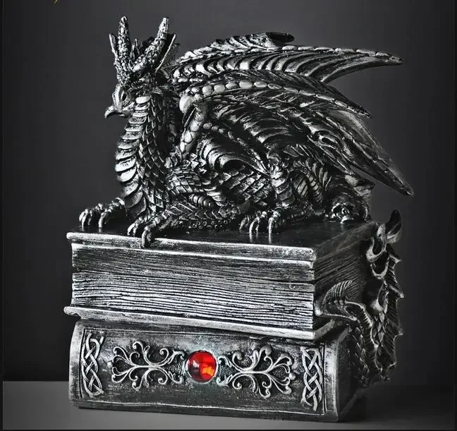 Guardian Of The Dragon: Retro European Fantasy Princess Jewelry Box, Jewelry Storage Box, Jewelry Ring Box