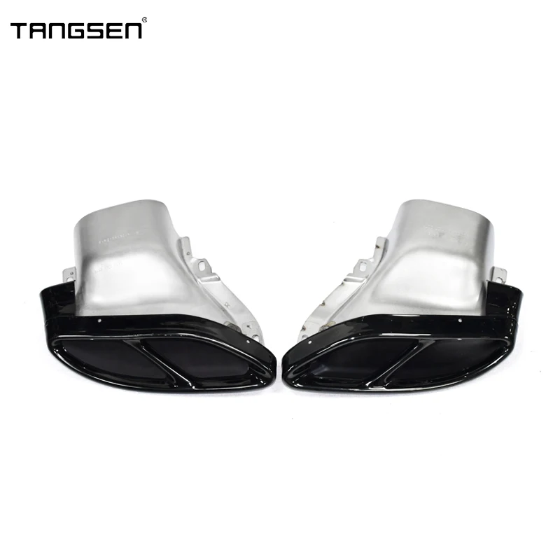 For Mercedes Benz W205 C180 C200 C250 C300 C450 GLE43 W212 Class C Car Exhaust Tip Muffler Tip Exhaust Pipes Tail Tips