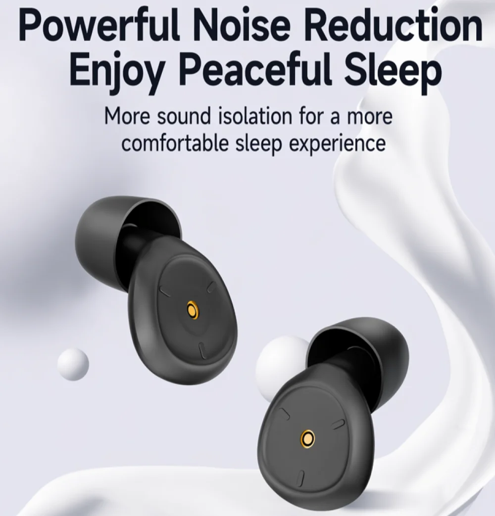 Ear Plugs for Sleeping Noise Cancelling, Reusable Silicone Earplugs Suitable Sleeping, Working, Staying in Libraries and Travel
