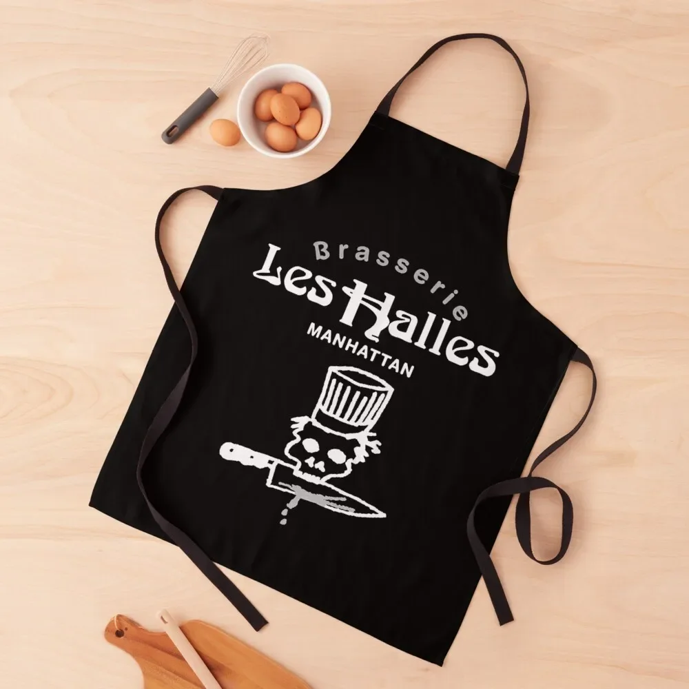 Retro Bourdain Les Halles Decal Men Women Apron Kitchen Novel Kitchen Accessories Children'S kitchen woman Apron