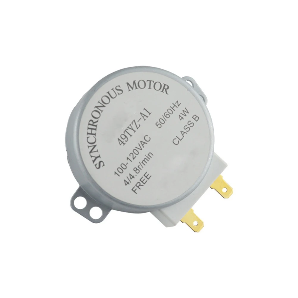 4W Synchronous Microwave Turntable Motor 100-120V AC 50/60Hz Replacement Part For Home Kitchen Appliances