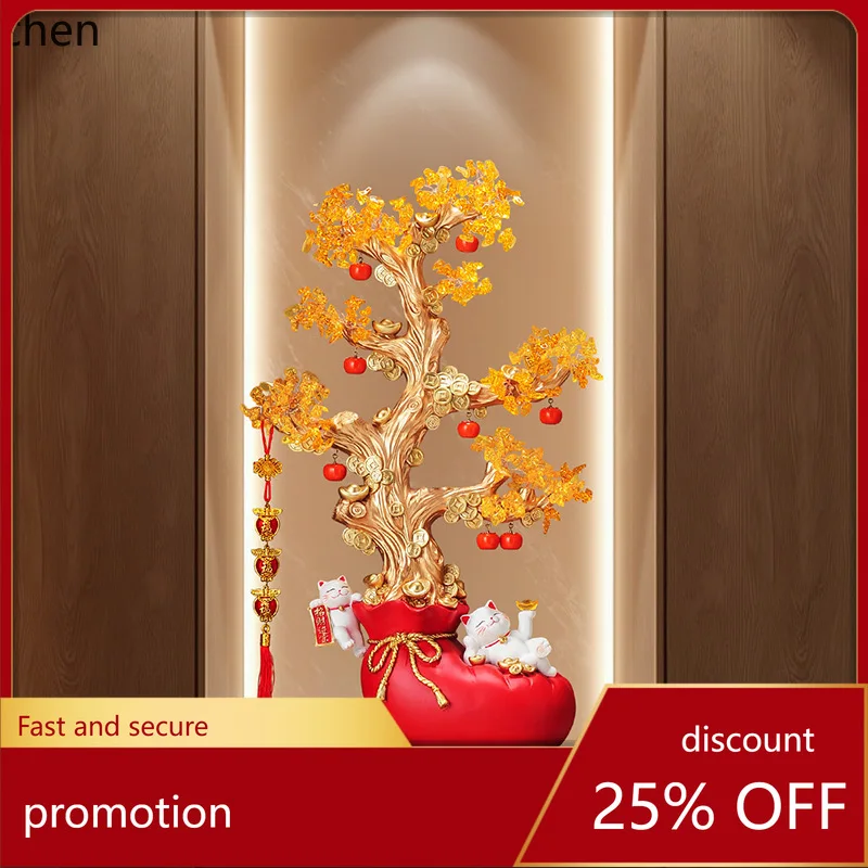 Cz persimmon ruyi floor-standing ornament living room front desk decoration housewarming gift