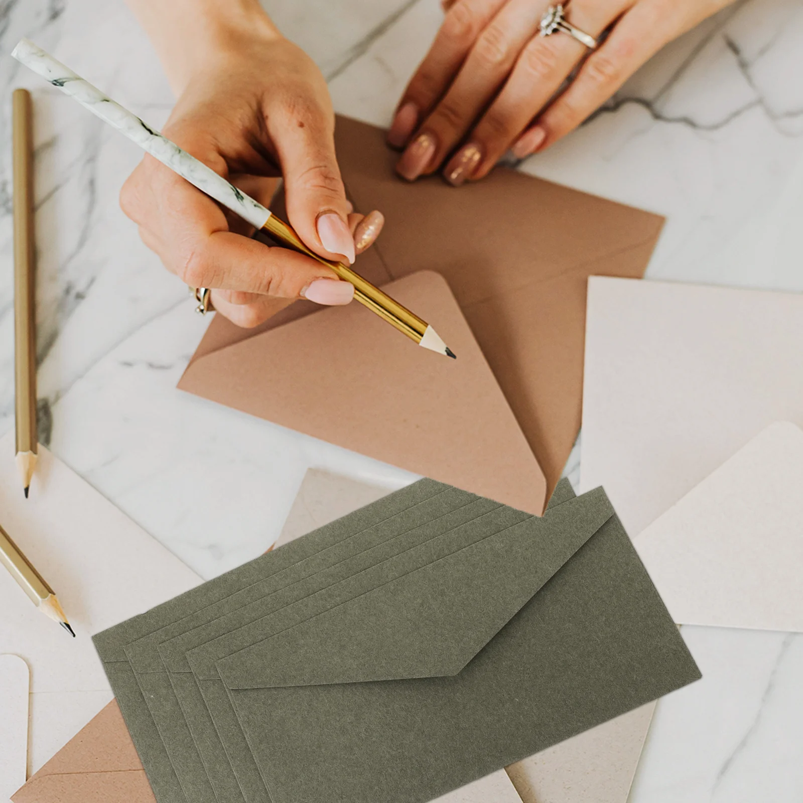 30Pcs Blank Envelopes Multi Function Lightweight Great for Mailing Documents Cards Photos Letters Letter Size Envelopes