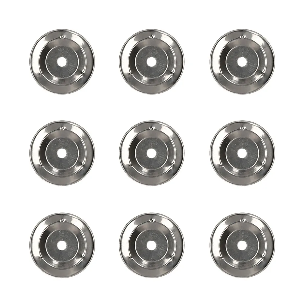 ​50pcs Stainless Steel​ Tambourine Jingle Ring​ ​Single Ring Ching Ring​ ​Jingle Bell Ring​ ​Double Row ​Drum Cymbal Rin