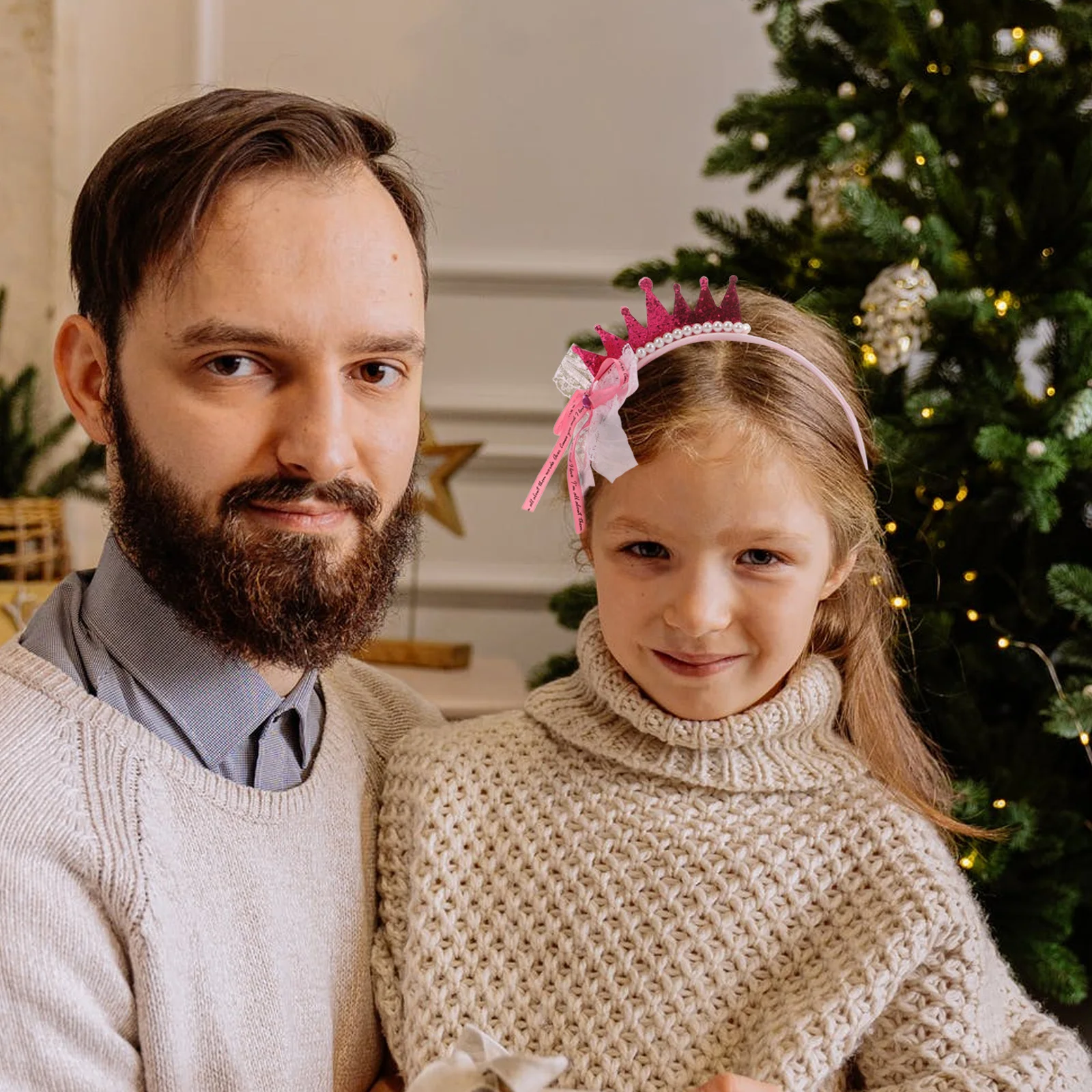 

3Pcs Children Crown Headbands Imitation Pearl Hair Hoops Party Headwear Performance Hair Accessories Kids Headdress