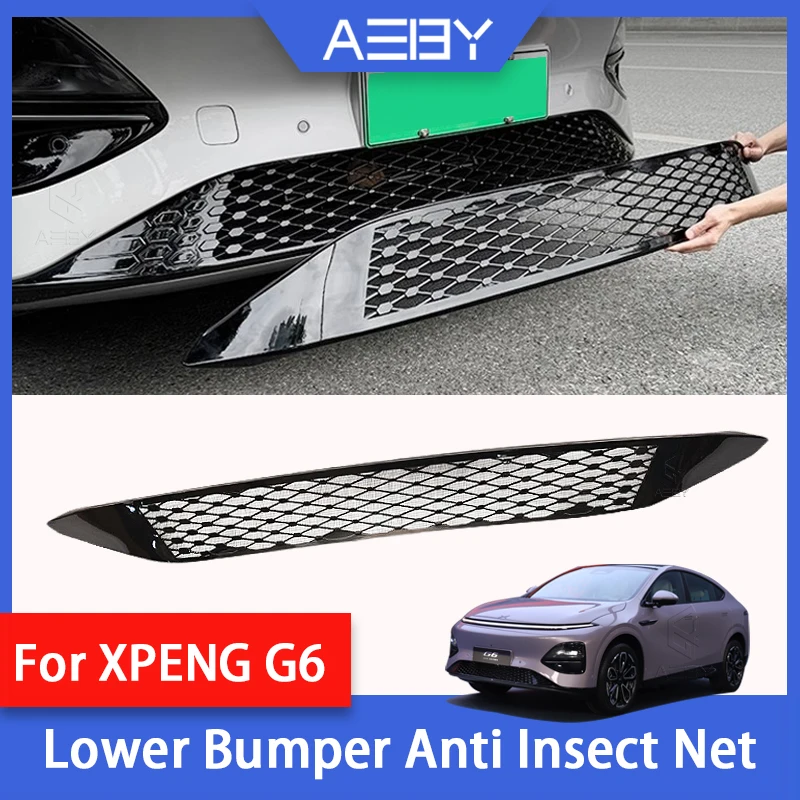 

AEBY For XPENG G6 2023 2024 2025 Lower Bumper Anti Insect Net Anti Dust Proof Inner Vent Grille Cover Insect-proof Front Cover