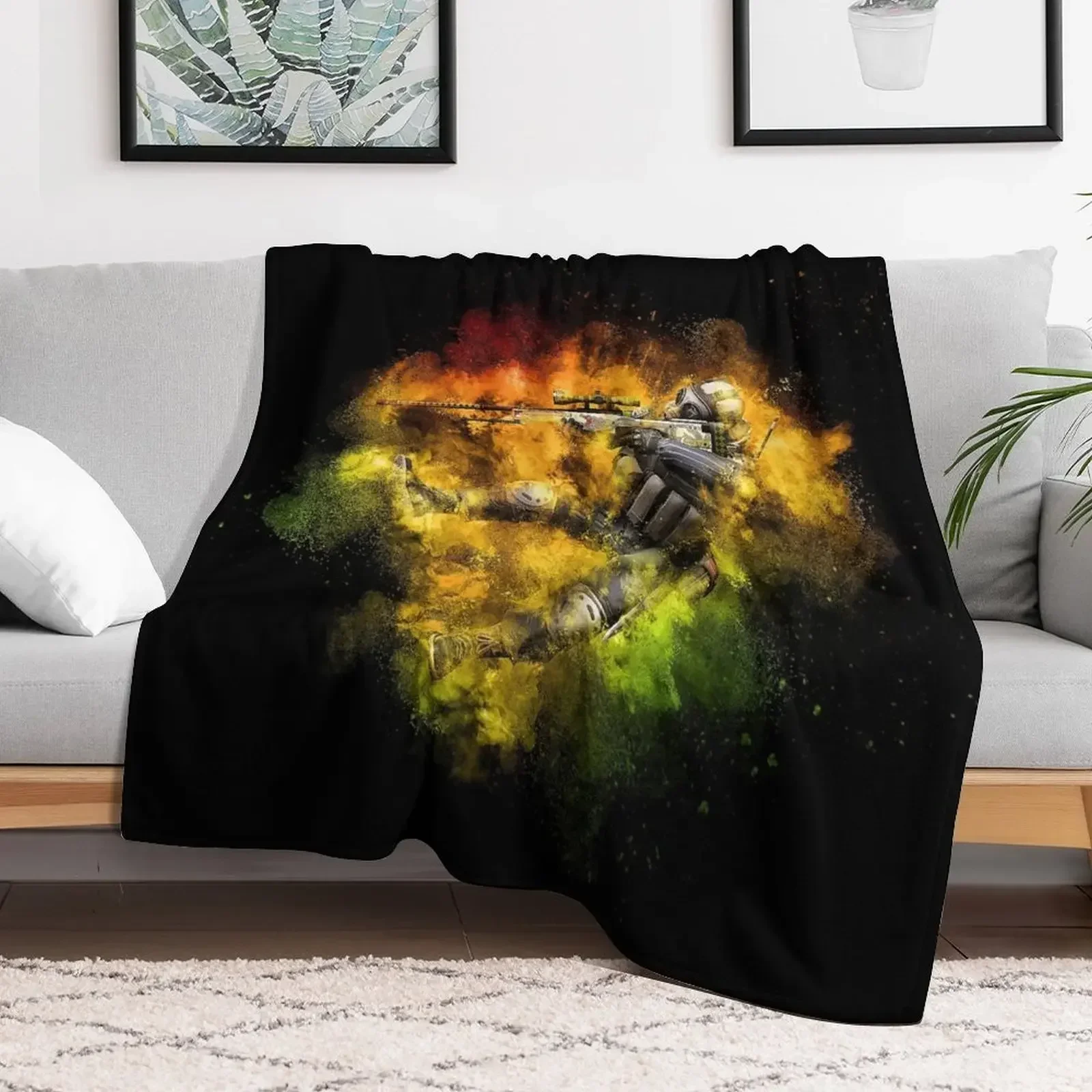 Counter Strike Global Offensive Throw Blanket Plush Personalized Gift Blankets