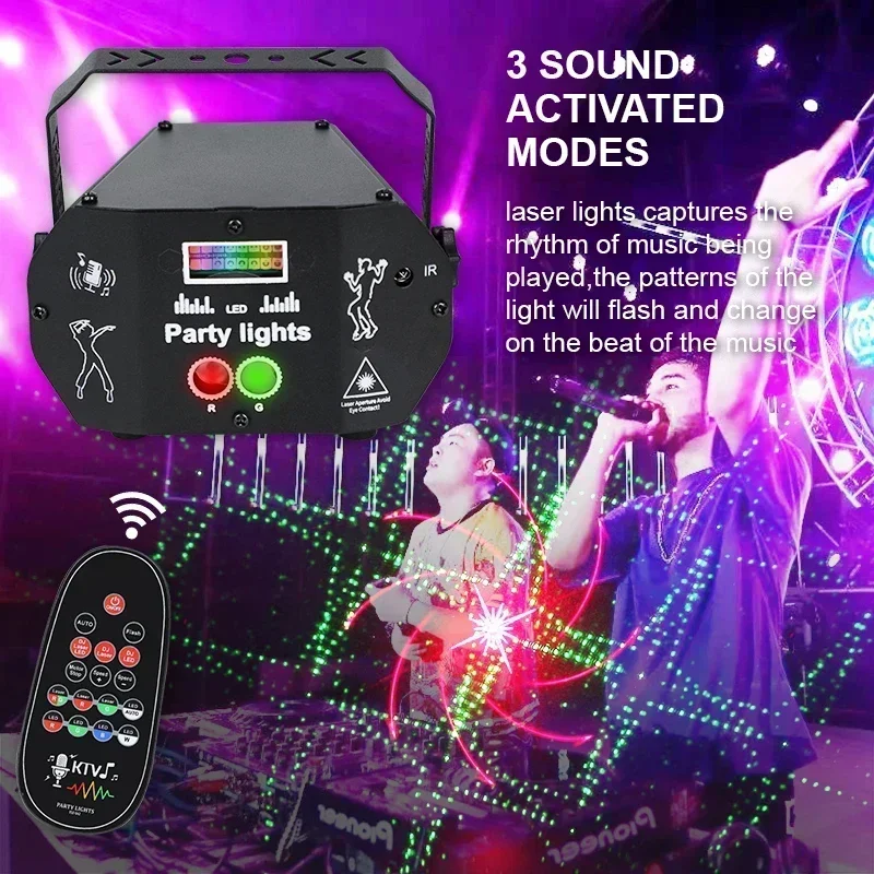 Newest USB Mini Stage Light Portable Laser Light RGB Magic Ball KTV Christmas Halloween Starry Projection Atmosphere Light Hot