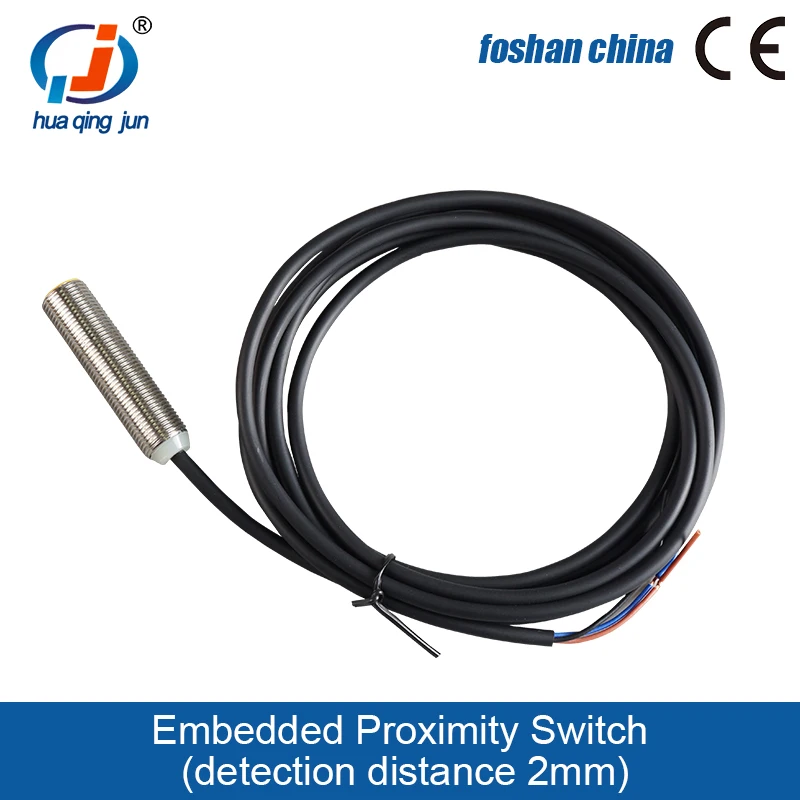 Huaqingjun HT12 NO Circular Proximity Switch Detection Distance 4mm Inductive Sensor for Elevator