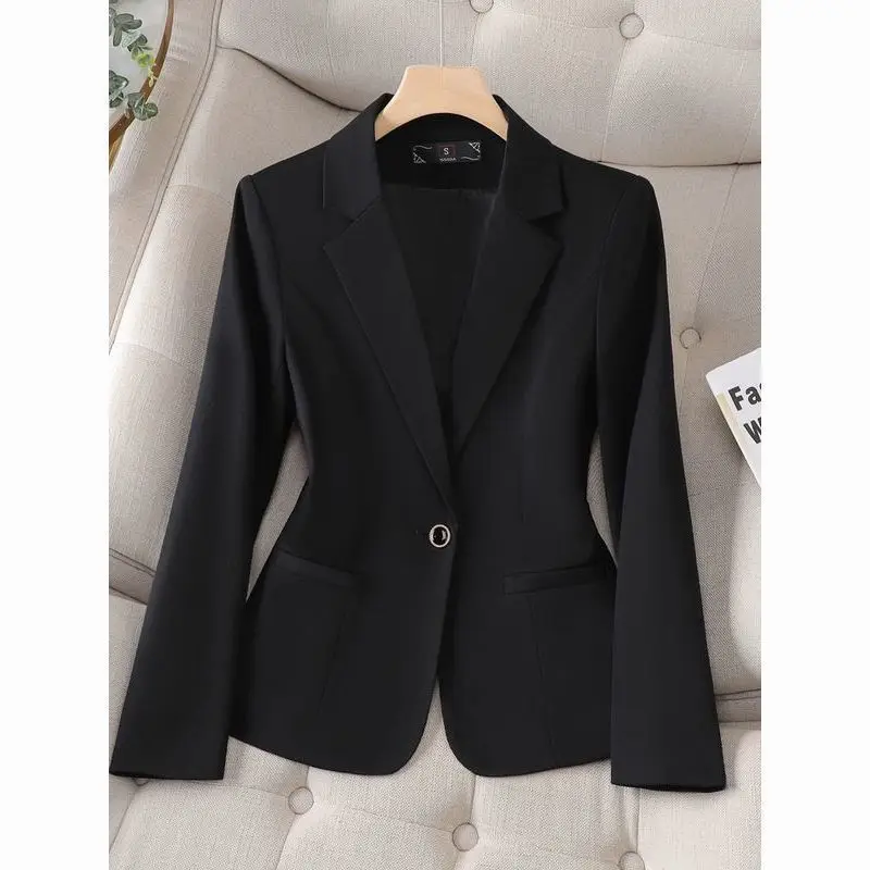 Bla مصممة Jaet المرأة عادية ربيع الخريف 2025 جديد Sle المهنية Ele سليم صالح ort حجم بدلة للسيدات