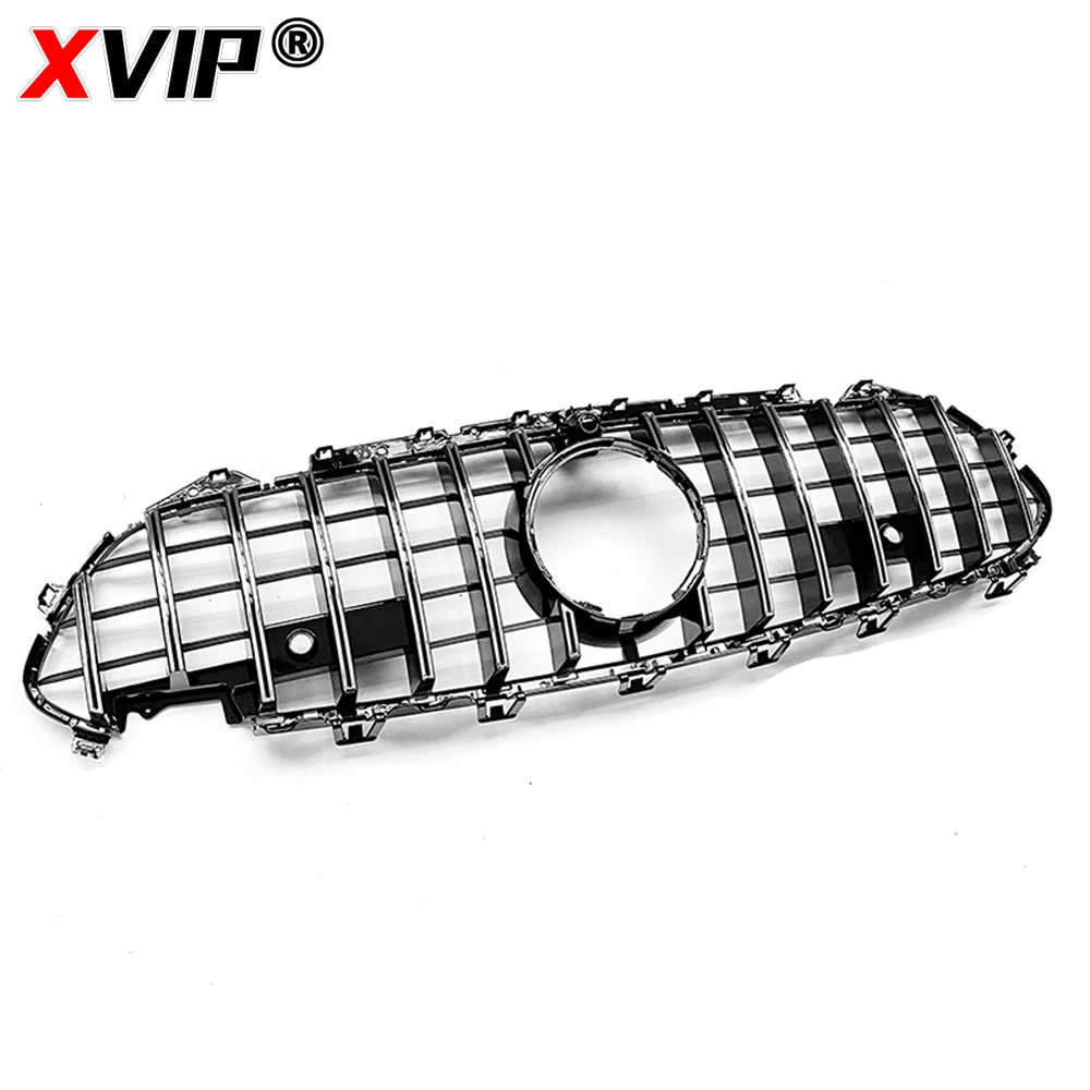 XVIP GTR نمط الجبهة العلوي مصبغة الشوايات الفضية لمرسيدس بنز CLS-Class C257 2019-2022 CLS350 CLS450 CLS53 AMG سباق الشوايات