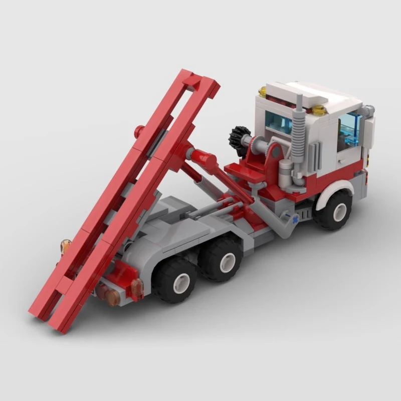 MOC-94056 puzzle building block creative toy engineering vehicle truck transport vehicle garbage truck children's assembly model