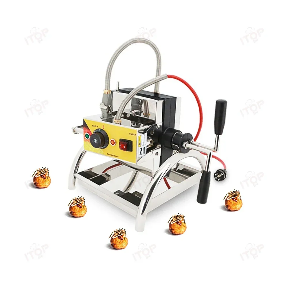 

Коммерческий вращающийся 16 отверстий с антипригарным покрытием 110 В 220 В электрический 4 см круглый бельгийский вафельный шарик hine